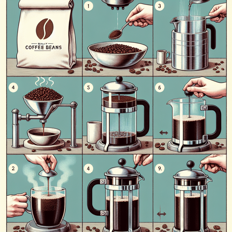 step-by-step guide to French press brewing
