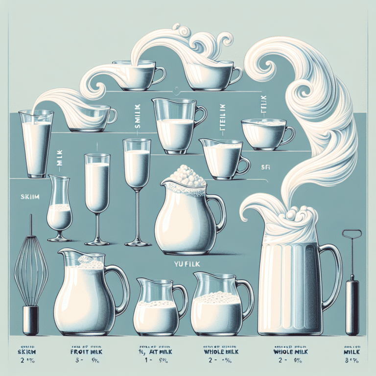 Creating Luxurious Froth: The Role of Fat Content in Milk