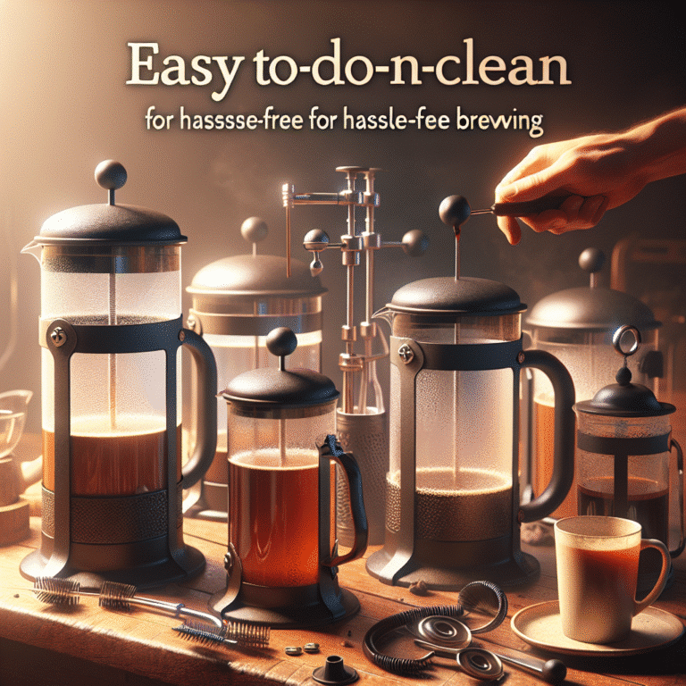 easy-to-clean French presses for hassle-free brewing