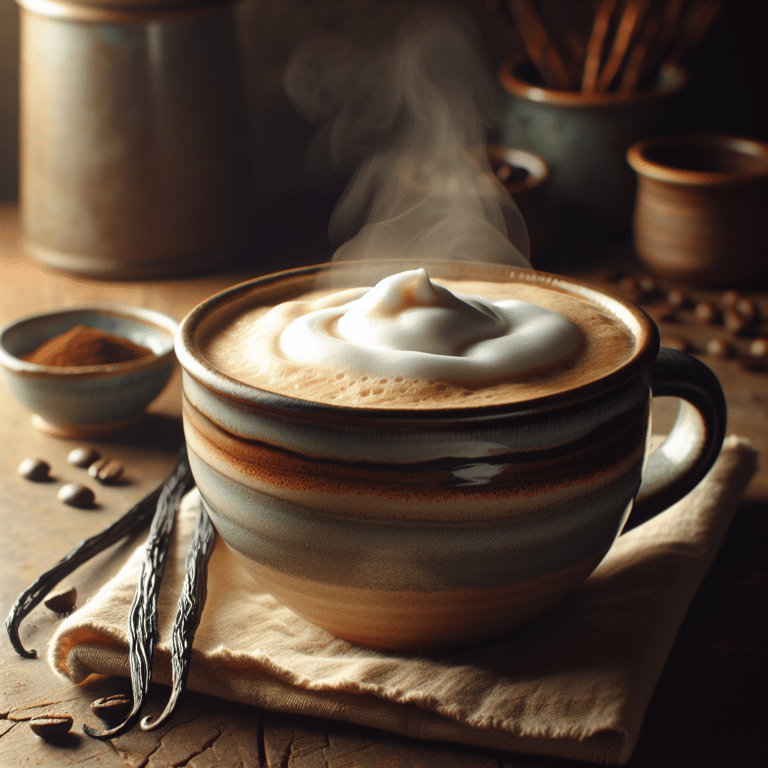 Homemade Vanilla Cappuccino: Frothy and Flavorful